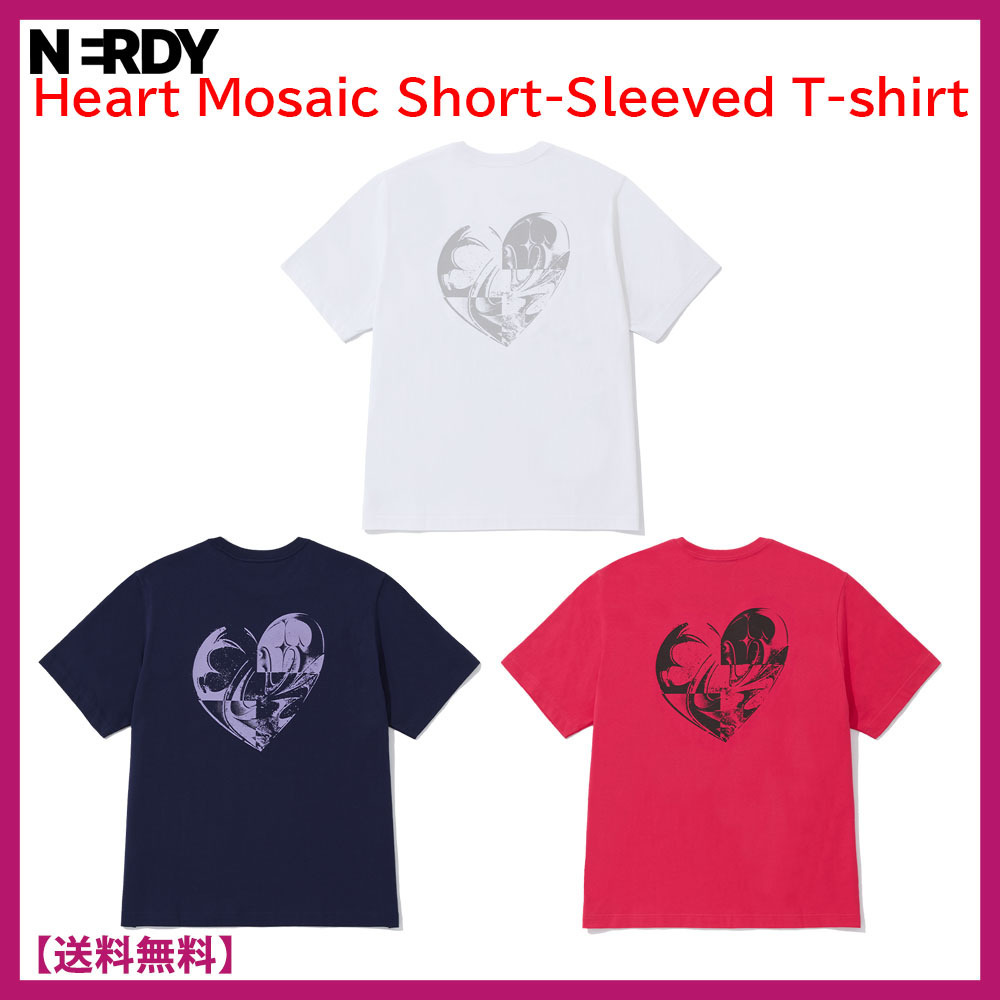 23FW★ノルディ★Heart Mosaic Short-Sleeved T-shirt★Tシャツ