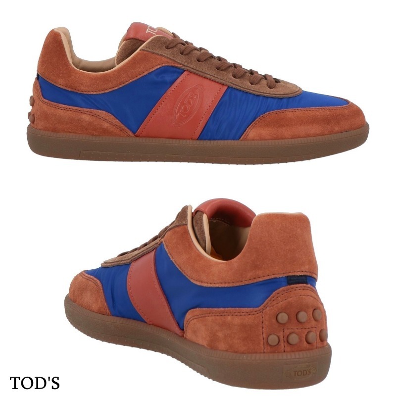 【TOD'S】ロゴ スエード スニーカー ‐Tan *送料込