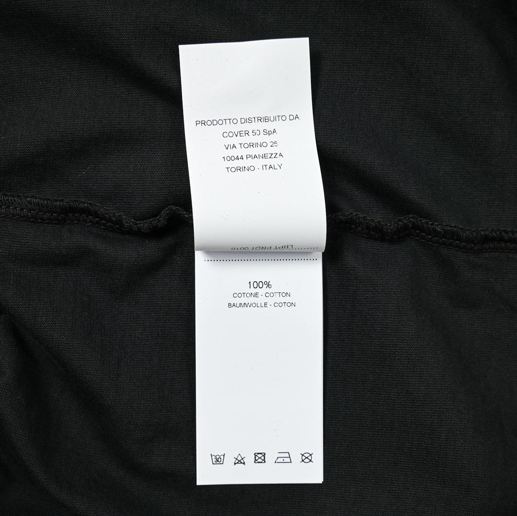 23-24秋冬/PTトリノ/レタリングTシャツ2色展開/397373 23-24秋冬/PTトリノ/ステッチデザインTシャツブラック/397397