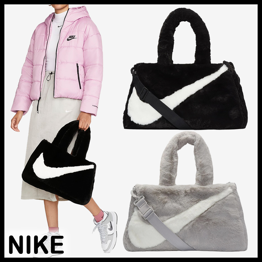 ☆NIKE☆NSW フェイクファー トートバッグ☆追跡可 (Nike/トート