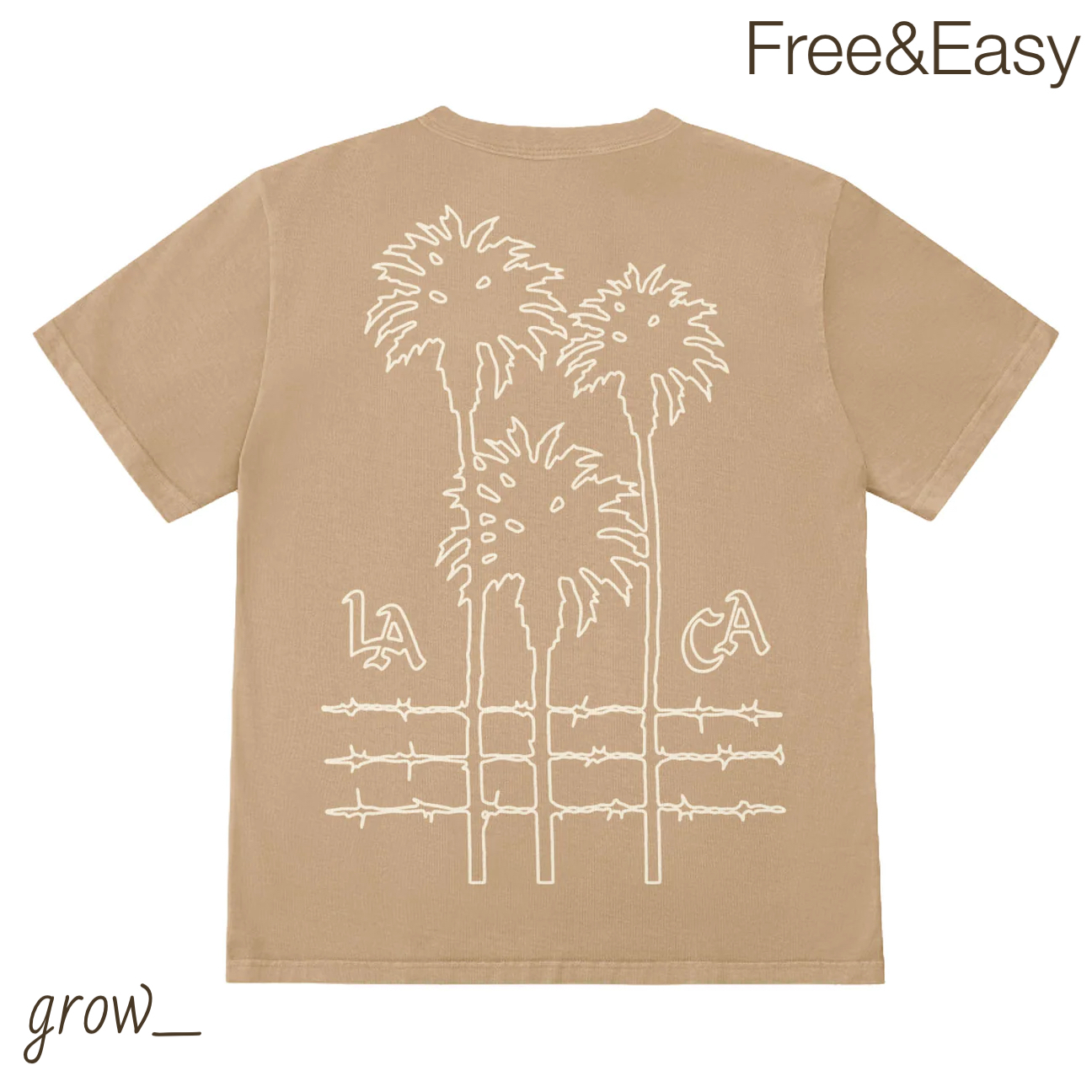 Free&Easy シティ パームス プレミアム 半袖 Tシャツ 送関込