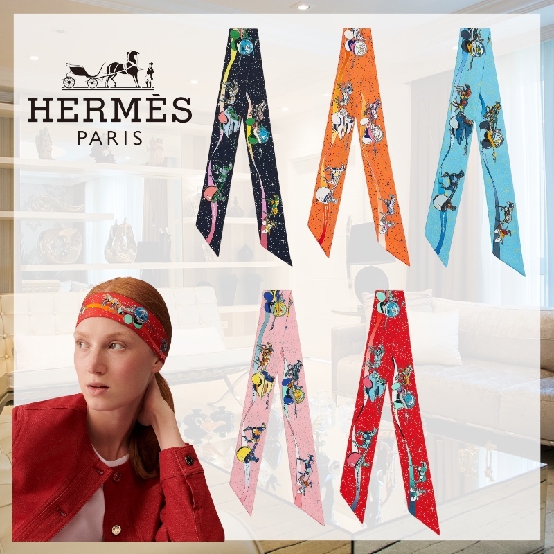 【大人気☆】HERMES《スペース・ダービー》ツイリー