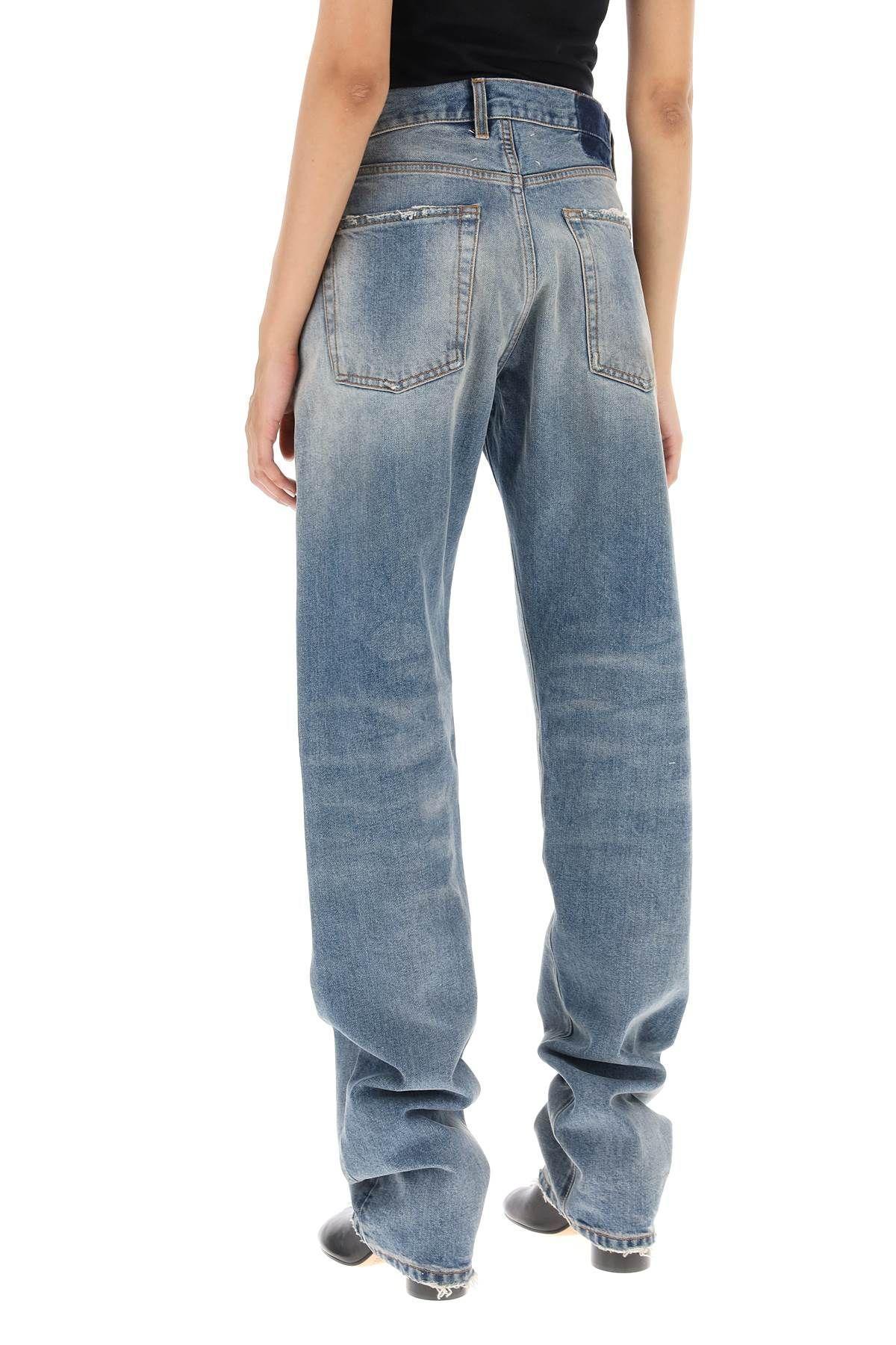 【MAISON MARGIELA】ストレートカット ルーズ ジーンズ 送関込 Maison Margiela メゾン・マルジェラ ストレートジーンズ - FARFETCH