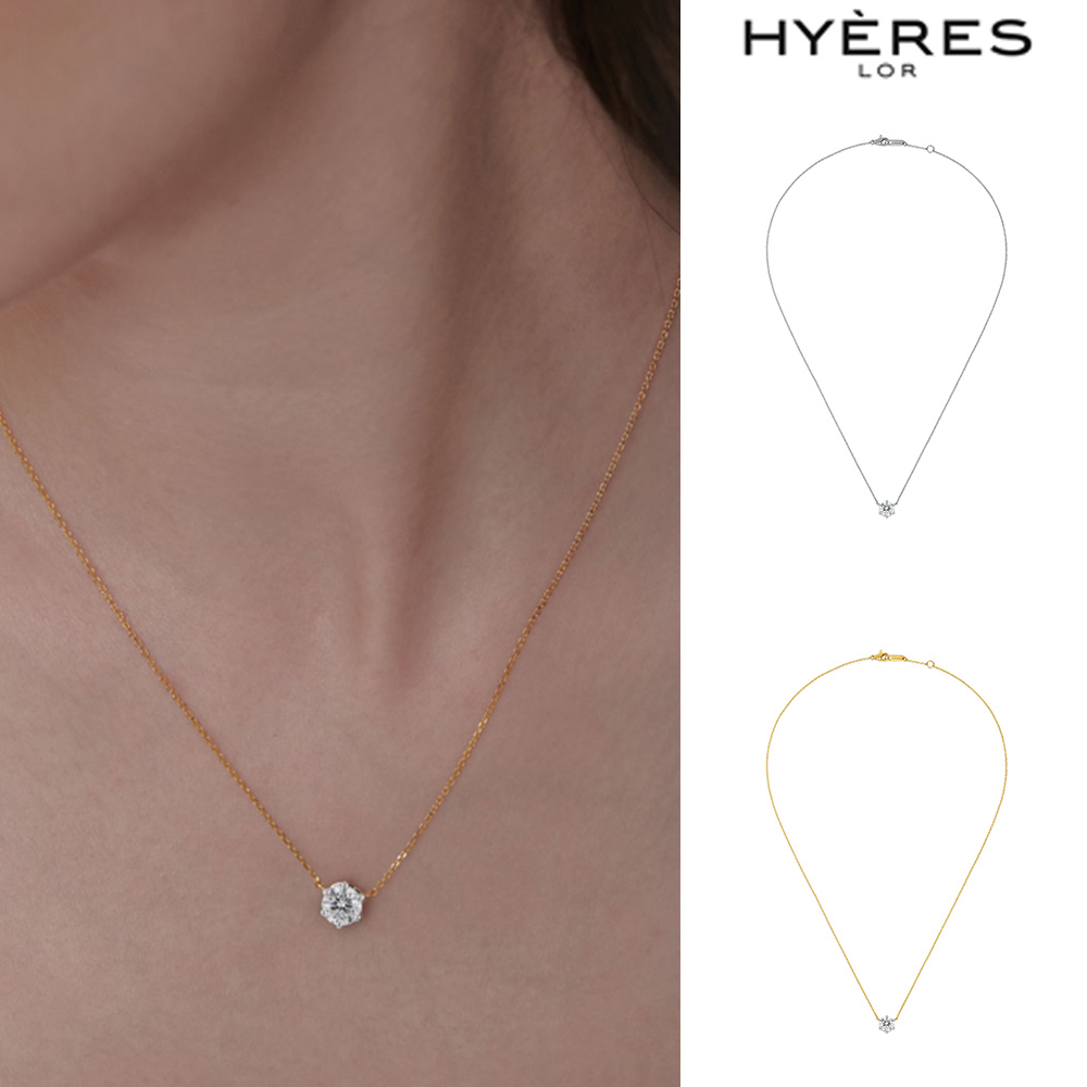 【HYERES LOR】23FW★ Essence Diamond 14K 1ct Solitaire Nc