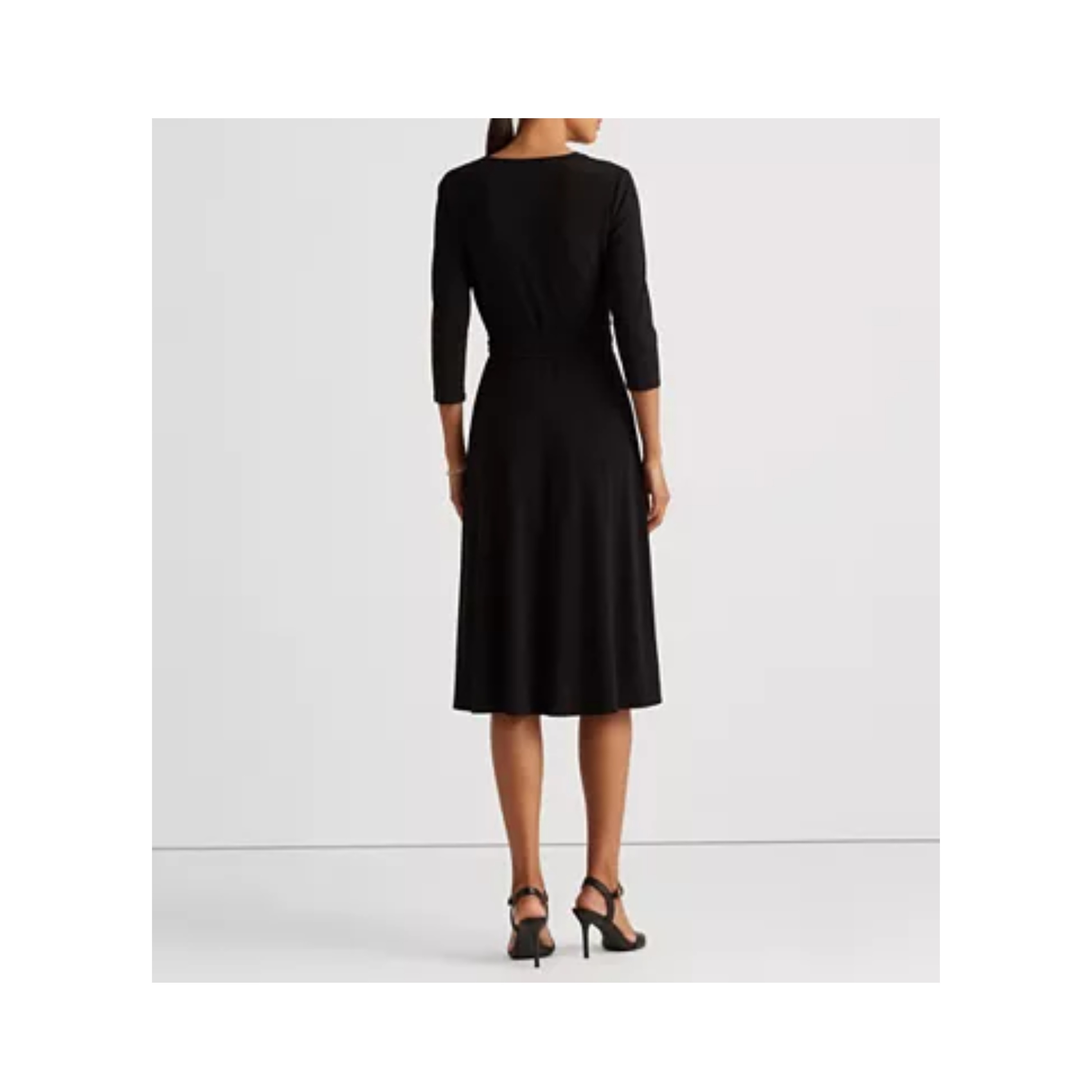 【Lauren Ralph Lauren】サープリスネックラインが特徴 ドレス Lauren Ralph Lauren】サープリスネックラインが特徴 ドレス