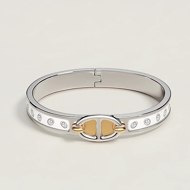 HERMES∽Mini Clic ChaIne d'Ancre シェーヌダンクル 銀∽速達★