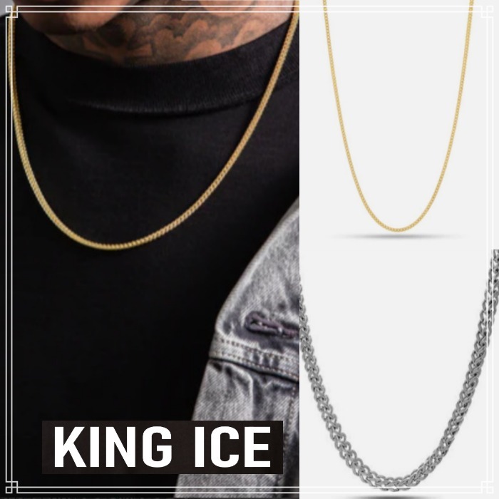 【King Ice】FRANCO チェーン ネックレス 3mm 2色