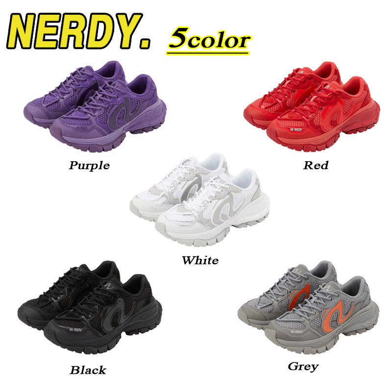●NERDY● runner high スニーカー (5色) unisex