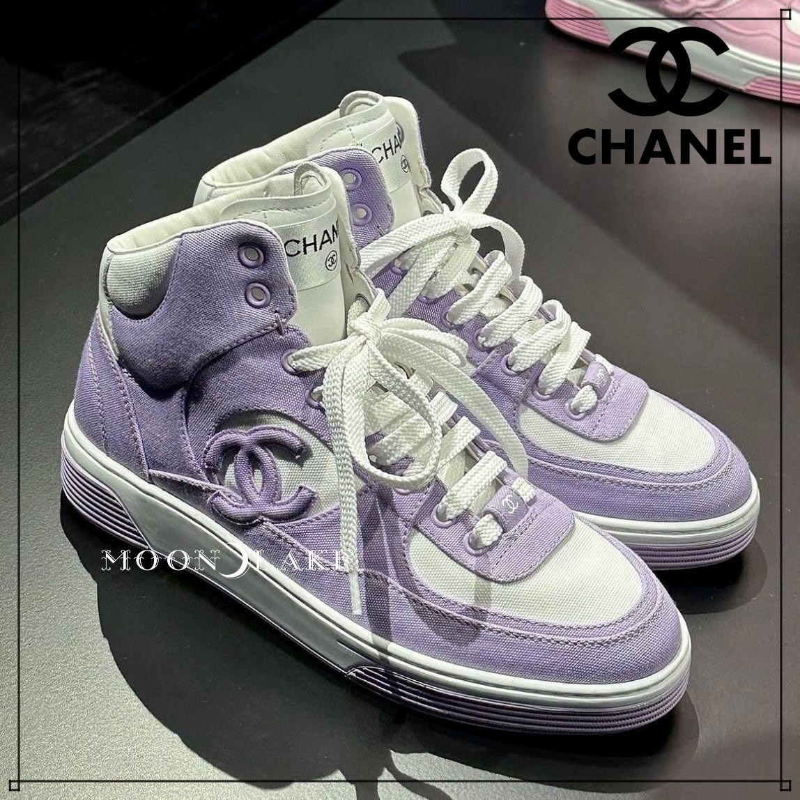 ≪24C★≫CHANEL ハイカット スニーカー パステルカラー