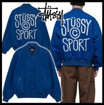 STUSSY Unisex Street Style Logo Jackets