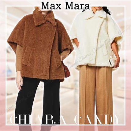 MaxMara Ponchos & Capes Wool Plain Bridal Ponchos & Capes