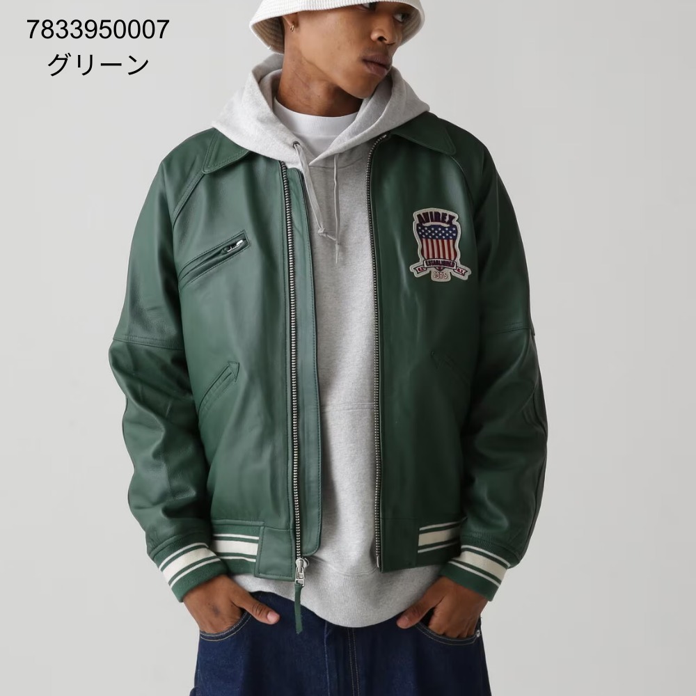 国内発送/本物保証/AVIREX LIGHT SIGNATURE VARSITY ジャケット 国内発送/本物保証/AVIREX LIGHT SIGNATURE VARSITY ジャケット