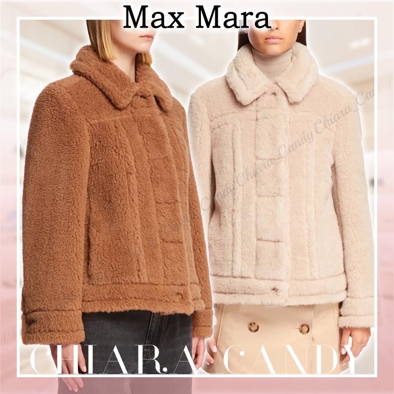 【23AW NEW】Max Mara_woman / Teddy スタッド付き コート