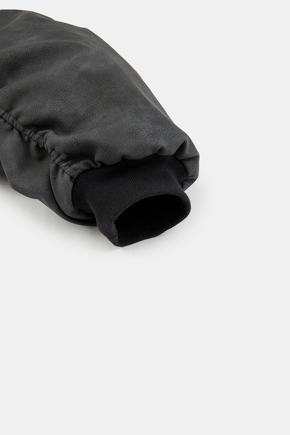【Raucohouse】Leather shirring over MA-1 jumper Raucohouse】Leather shirring over MA-1 jumper