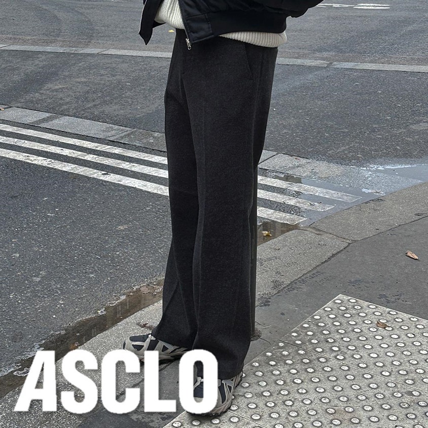 パンツ ASCLO Mute Slim Wool Slacks (3color)
