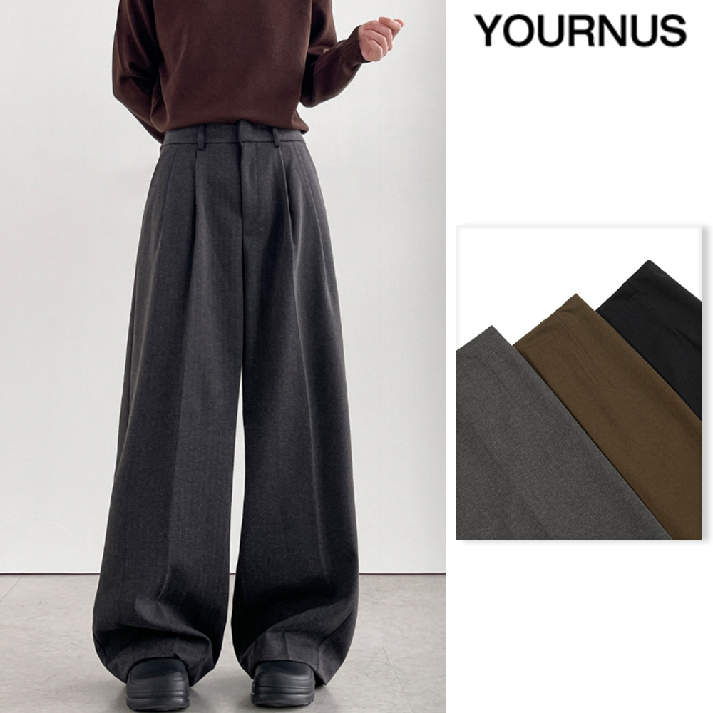 【YOURNUS】Slave Dart Wool Slacks