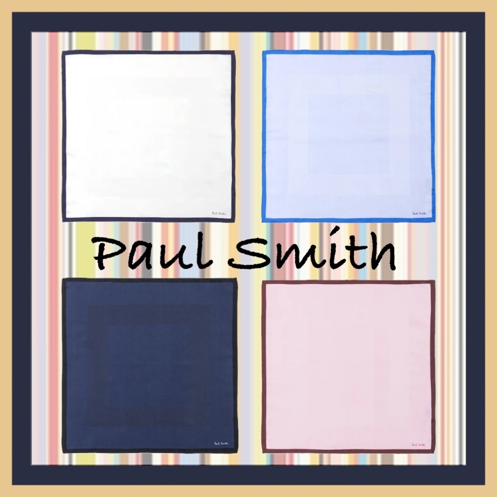 【Paul Smith】スクエアトリミング ポケットチーフ