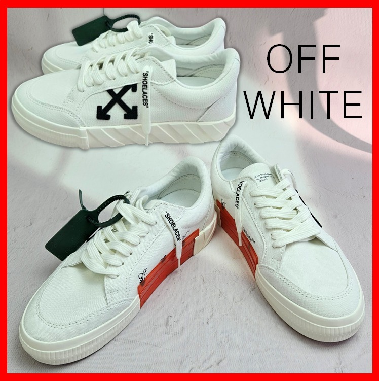★韓国の人気★【Off-White】★VULCANIZED LOW-TOP SNEAKERS★