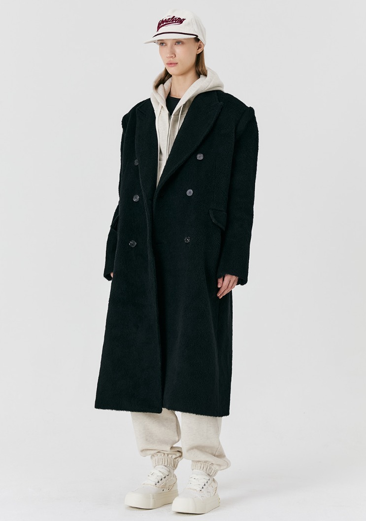 ☆送料・関税込☆WOOALONG★Oversized wool blend double coat ☆送料・関税込☆WOOALONG☆Oversized wool blend double coat