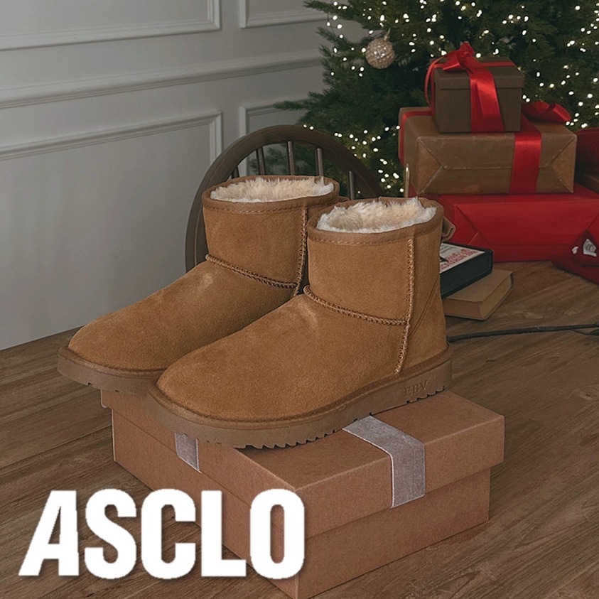 ショートブーツ・ブーティ ASCLO Mouton Short Boot (3color)