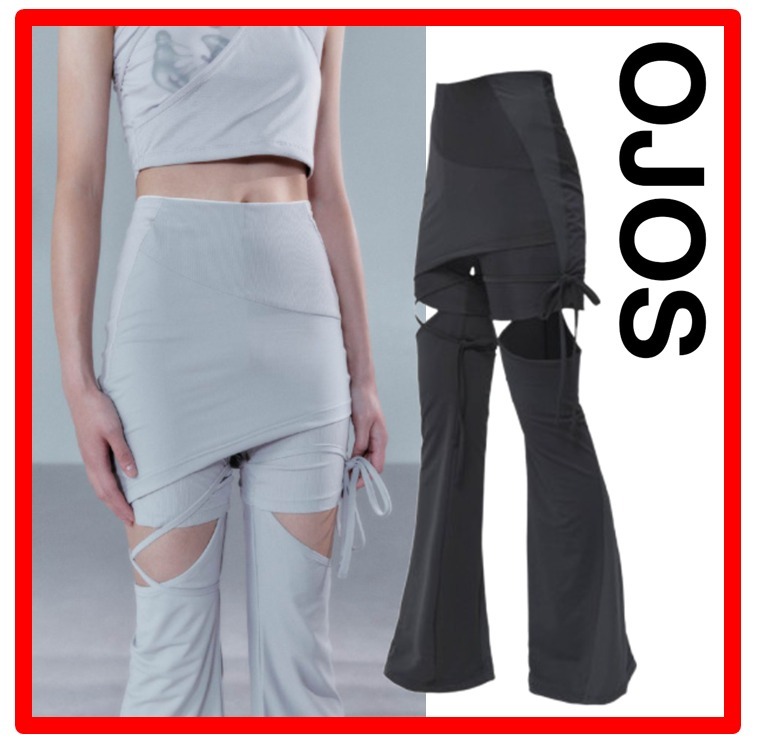 ☆韓国の人気☆【OJOS】☆Detachable Strap Skirt Short.s☆