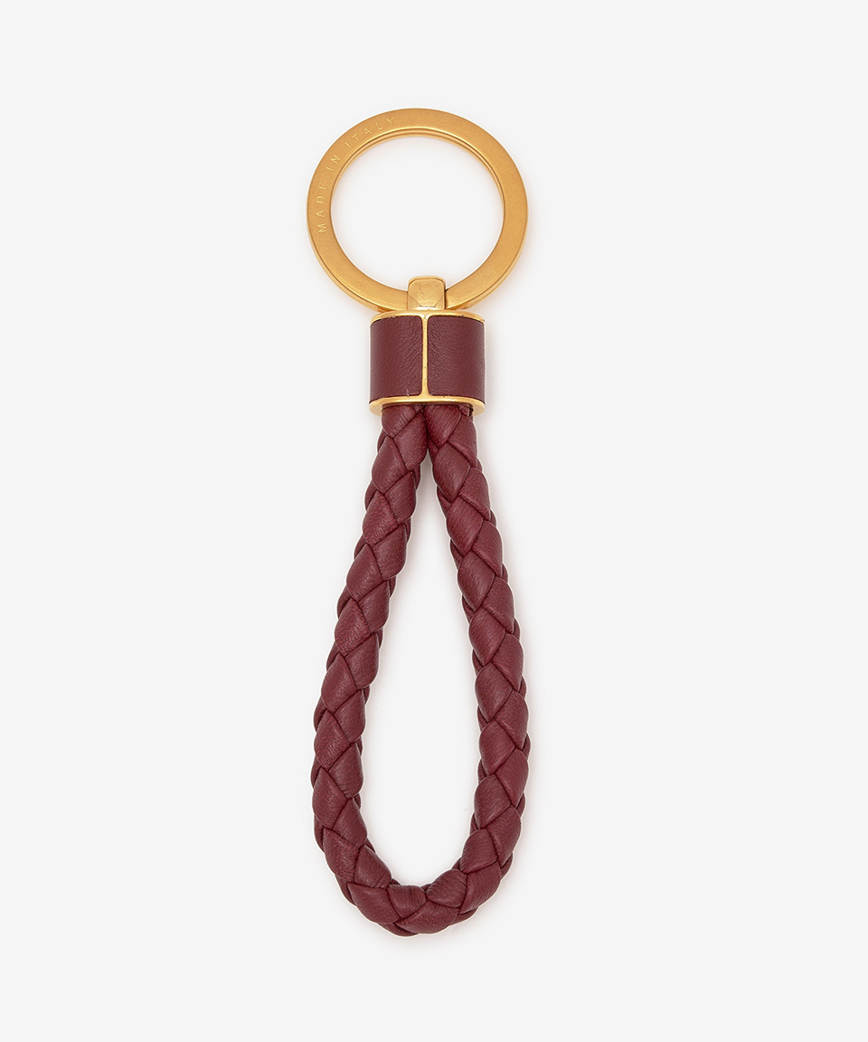 《BOTTEGA VENETA》 651820 V0HW1 6206 INTRECCIATO KEYRING