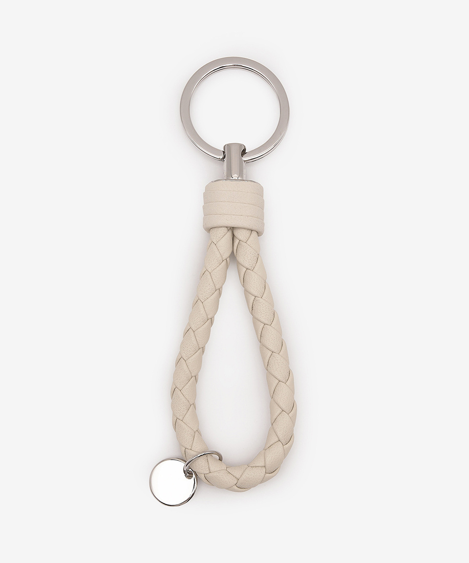 《BOTTEGA VENETA》 113539 V001D 9647 INTRECCIATO KEYRING