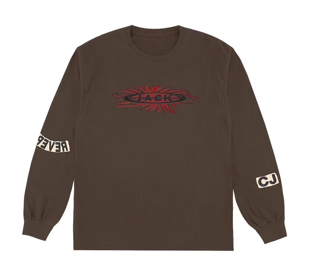 Tシャツ・カットソー Travis Scott Reverse Jack Long Sleeve T-shirt