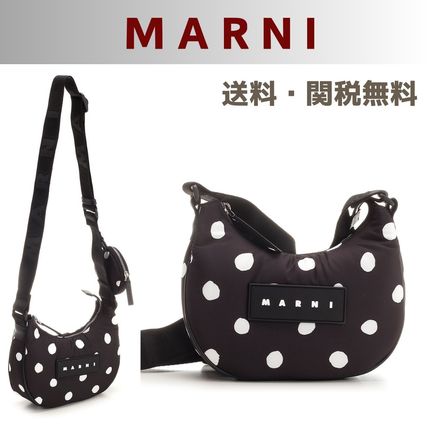 MARNI Shoulder Bags Dots Casual Style Nylon 2WAY Crossbody Co-ord Logo