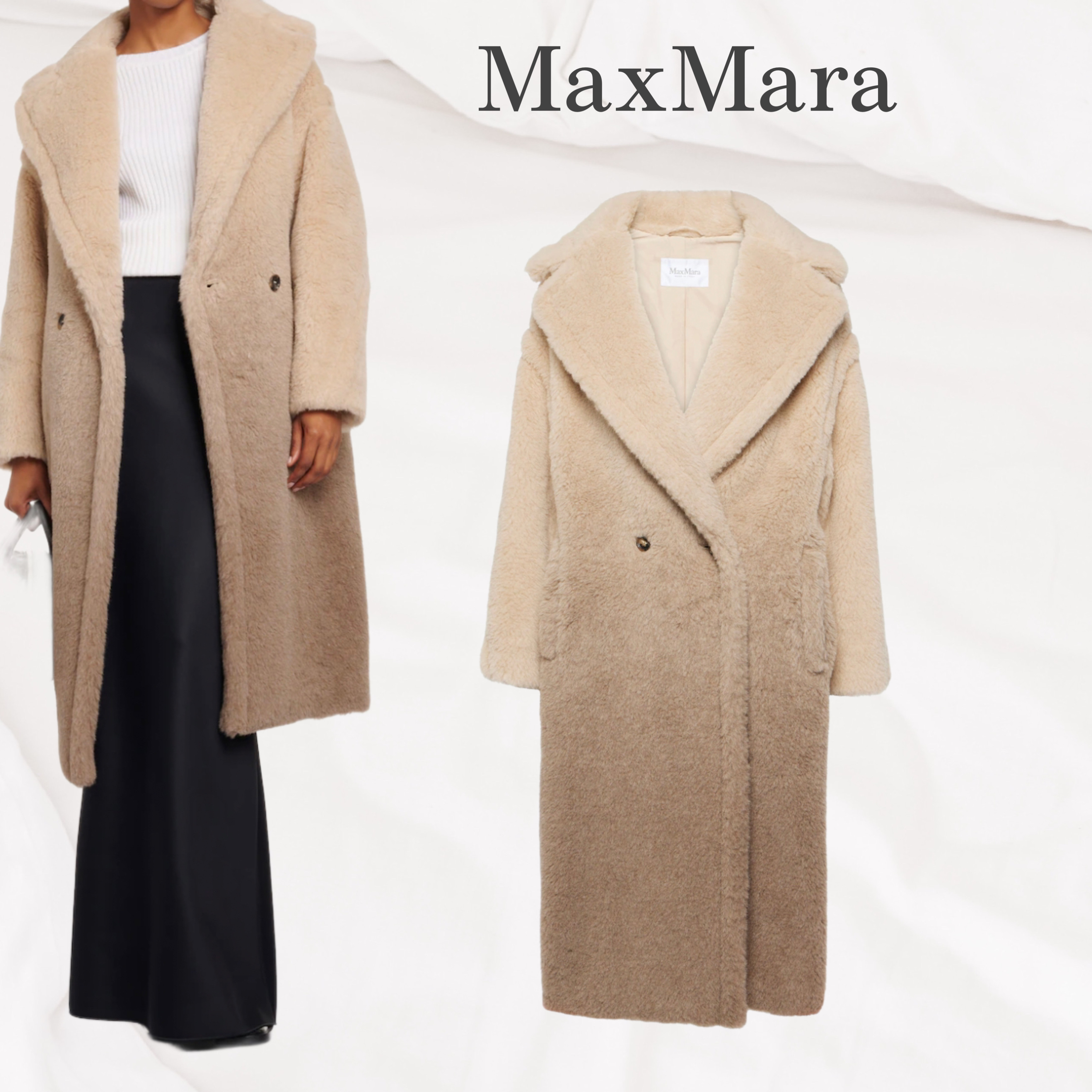 関税送料込☆MAXMARA☆テディベア コート