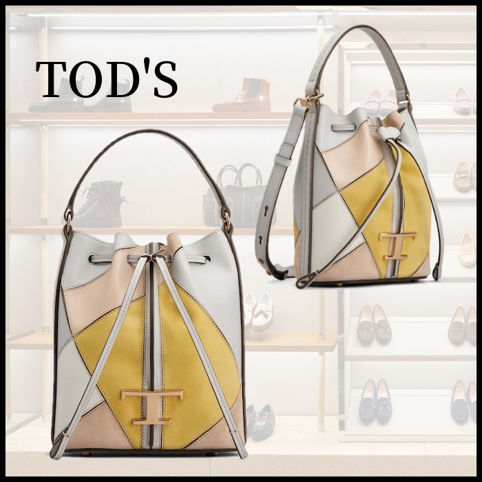 ◆TOD´S◆トッズ Tタイムレス レザー バケットバッグ マイクロ