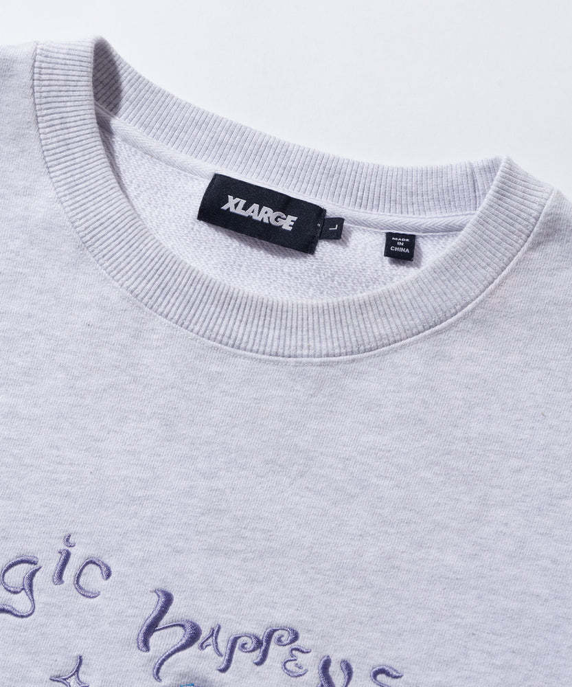 大人気 XLARGE MAGIC HAPPENS CREWNECK SWEATSHIRT 刺繍◎ 大人気 XLARGE MAGIC HAPPENS CREWNECK SWEATSHIRT 刺繍◎ (X