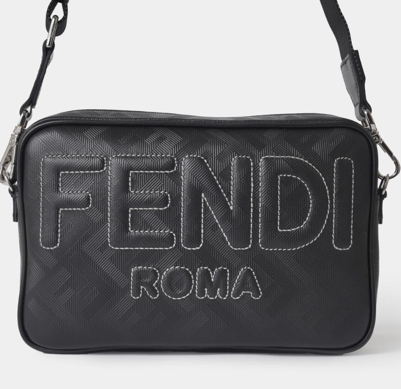 関税送料込★FENDI★ロゴ 刺繍 シャドー ショルダーバッグ☆