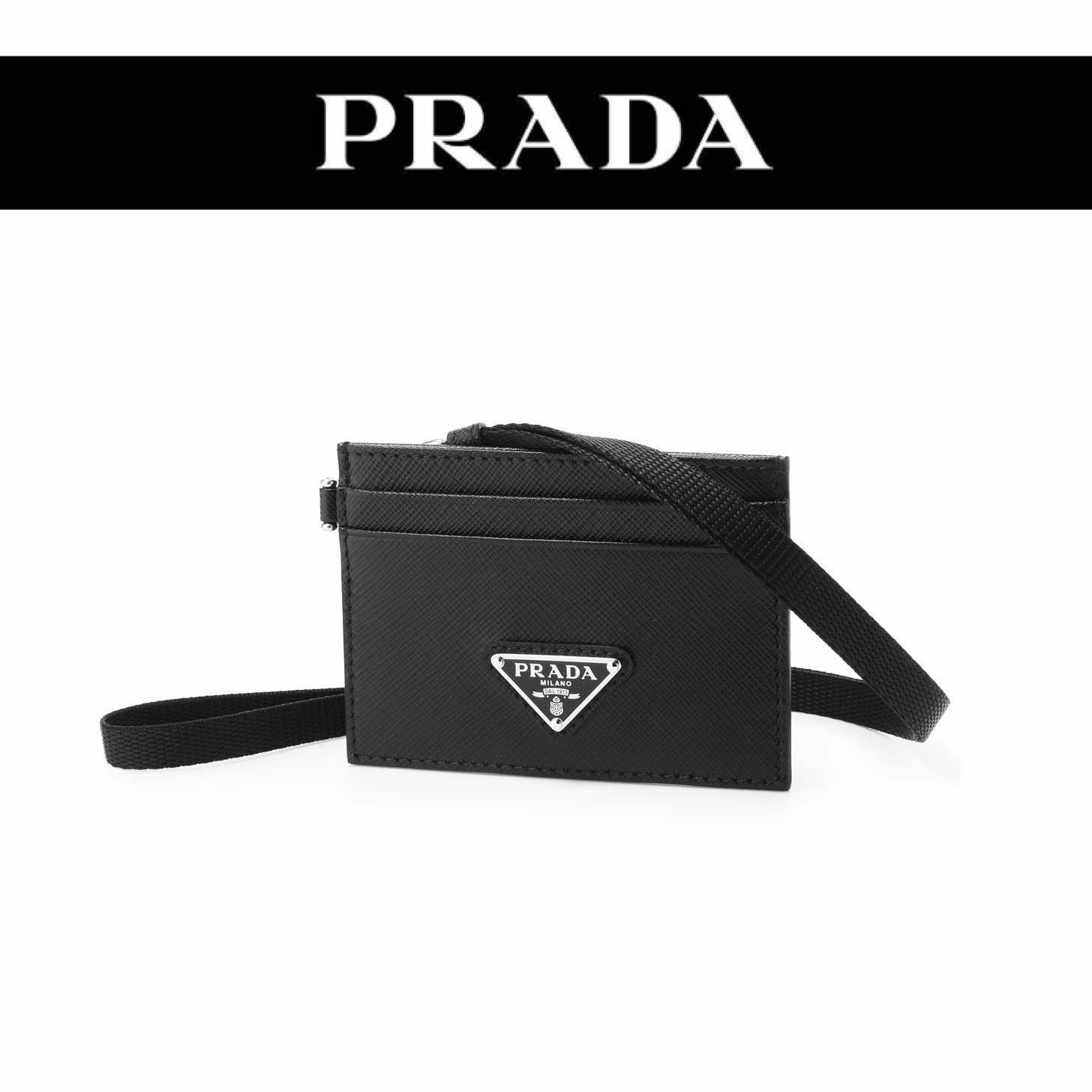 ★ PRADA ★ SAFFIANO TRIANGOLO カードケース