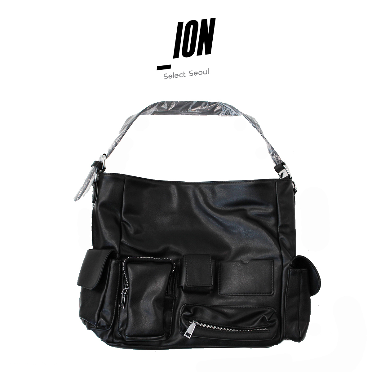 ショルダーバッグ・ポシェット IONSEOUL Multi leather pocket shoulder bag JE020