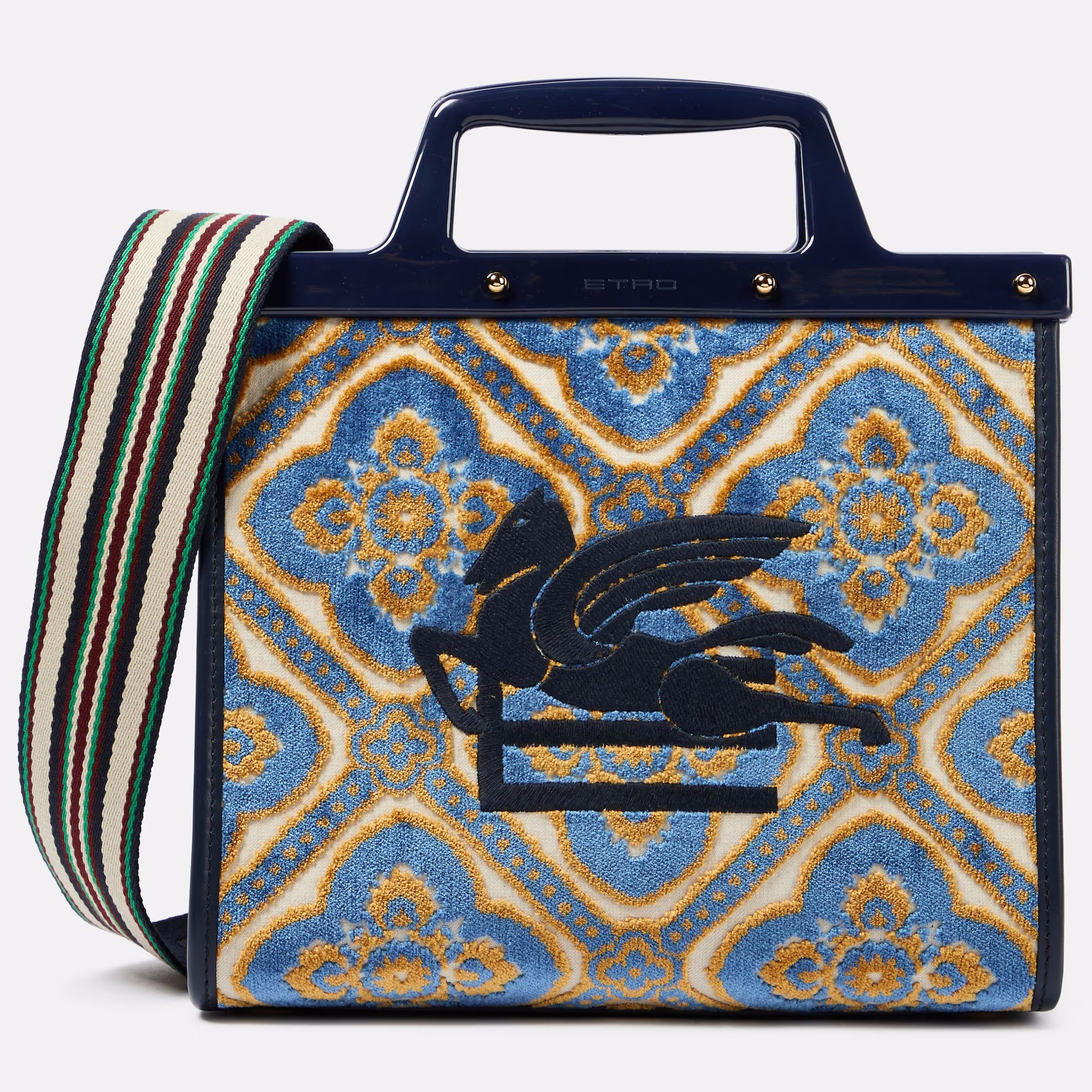 ETRO スモール ラブトロッター トートバッグ ネイビー (ETRO