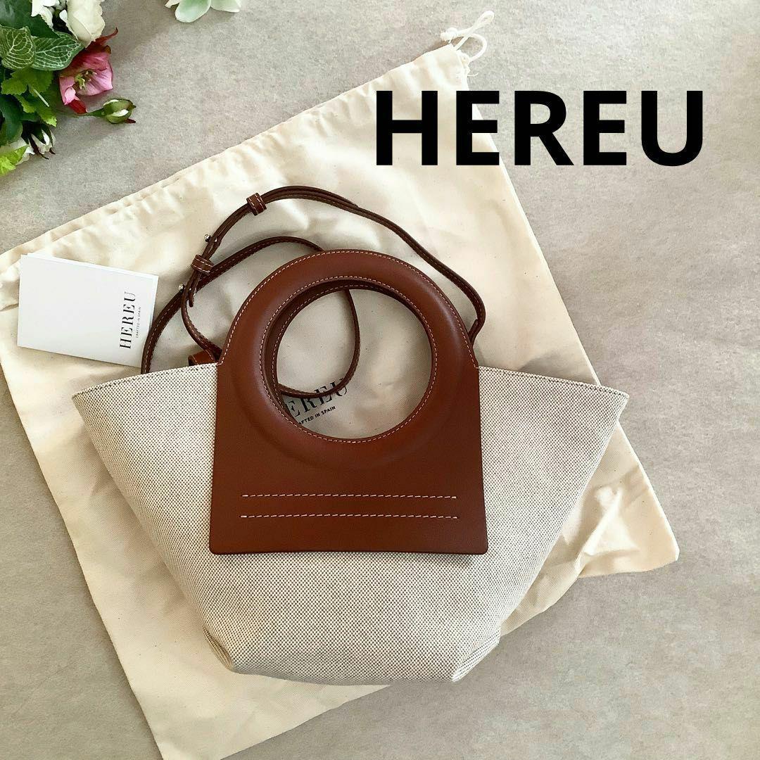 【HEREU】HEREU CALA MINI キャンバストートバッグ ベルト付き