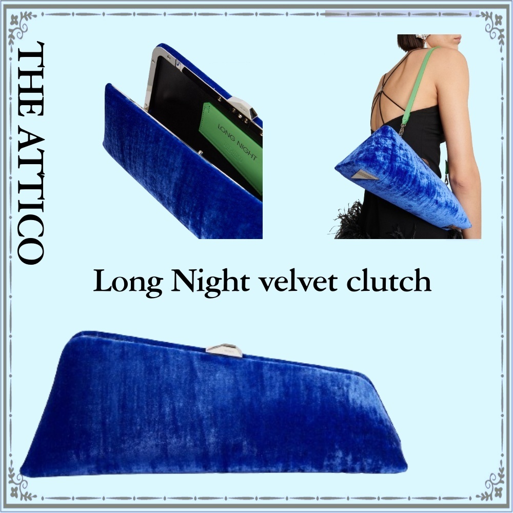 ◆THE ATTICO(ジアティコ) ロングナイト ベルベット クラッチ