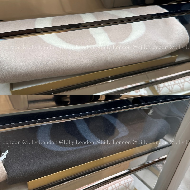 Dior ディオール CDシグネチャー カシミヤ & ウール マフラー