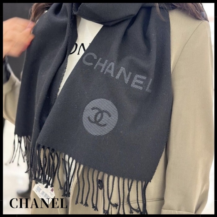 【新作★数量限定】CHANEL さりげないCCロゴが素敵マフラー