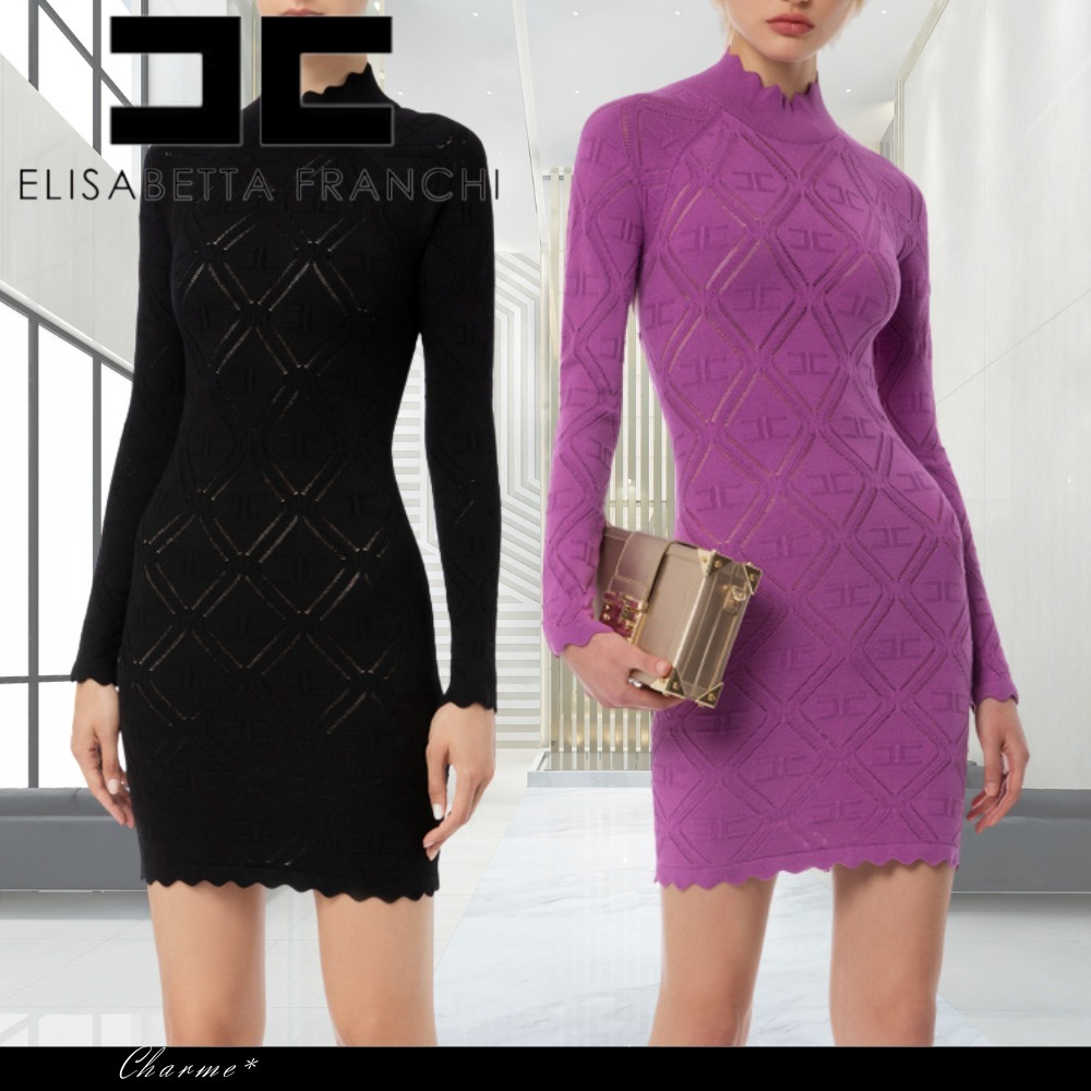 完売必至♡】ERISABETTA FRANCHI ビスコース ミニドレス