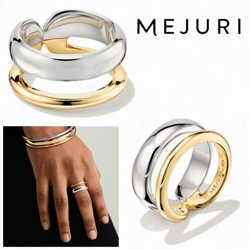 【MEJURI】 デュエット ミックスリング  関税込