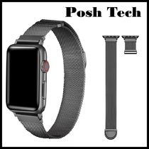 The Posh Tech(ザポシュテック) 腕時計用ベルト・バンド Posh Tech★ダークグレーが珍しいメッシュApple Watchストラップ