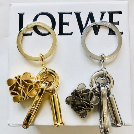 LOEWE Keychains & Holders Anagram keyring in brass