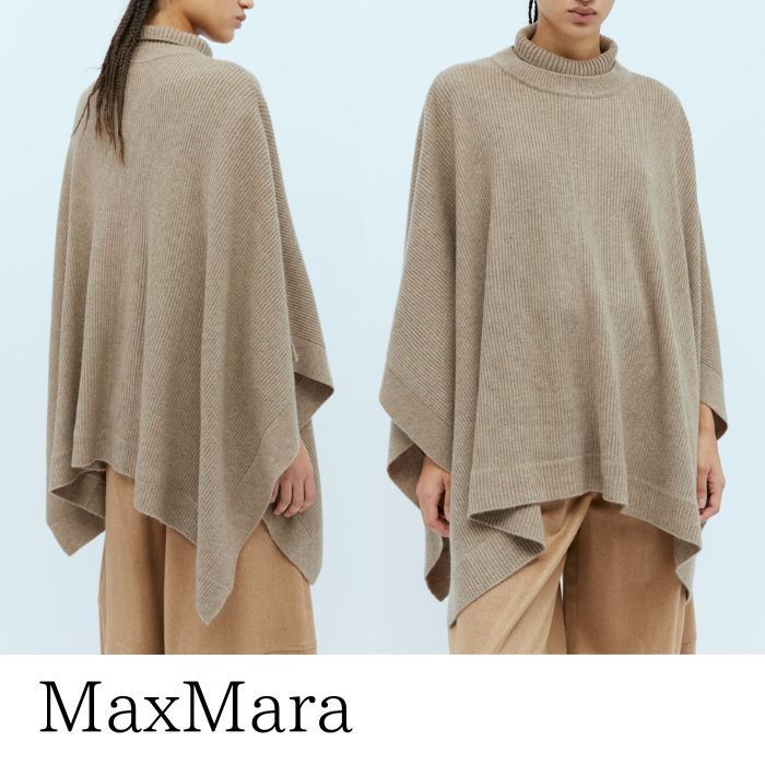 Max Mara カシミヤ オーバーサイズ ポンチョ