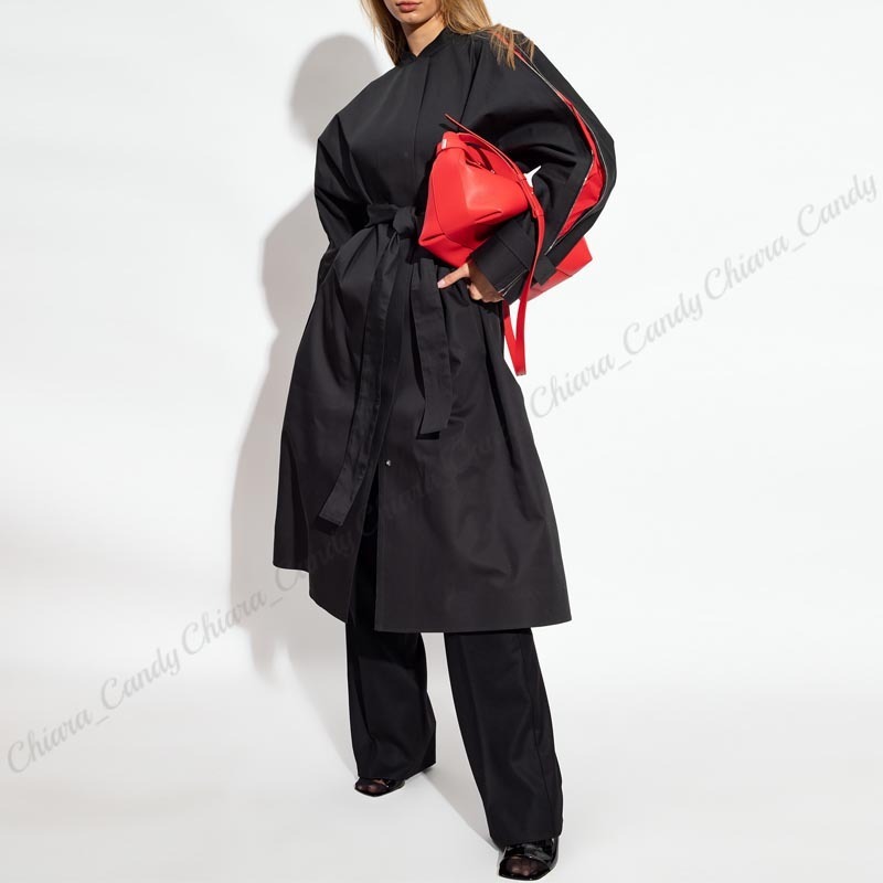 23AW NEW】FERRAGAMO_woman / バージンウール コート / Black