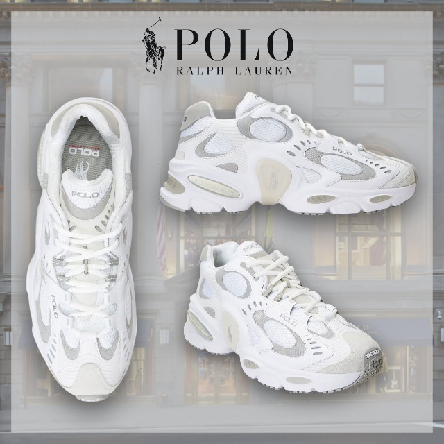 送関込POLO RALPHLAUREN ロゴ マルチカラーローカットスニーカー org.jpg