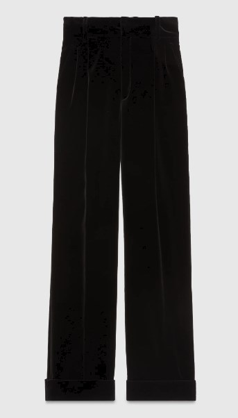 GUCCI《コットン ベルベット パンツ》ブラック DHL発送 直営店