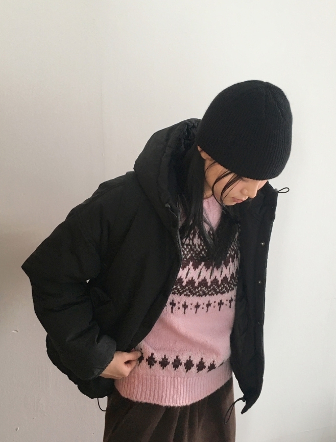 【WONDER WONDER】[MADE/7oz] Baolin Wellon Hood Short Padding