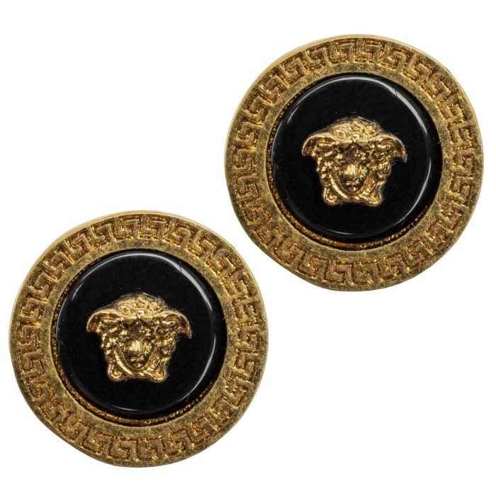 【VERSACE】エナメル メドゥーサ スタッド ピアス ユニセックス